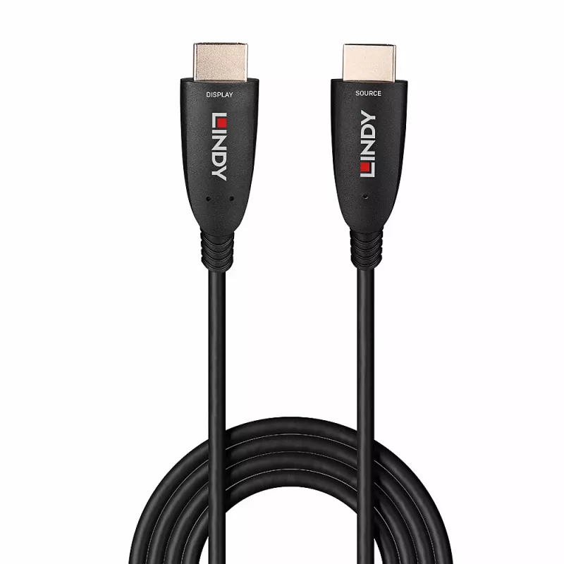 Lindy 100m Fiiberoptiline hübriid-HDMI 8K60 kaabel 48 Gbit/s must