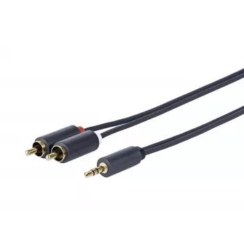 Vivolink PROMJRCA25 helikaabel 25 m 3,5 mm 2 x RCA must