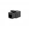 Keystone inline coupler EQUIP Cat.6A unshielded, RJ-45, lame construction, Must, 8 pcs
