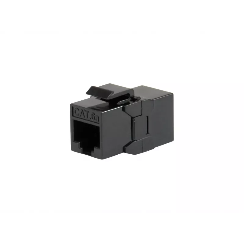 Keystone inline coupler EQUIP Cat.6A unshielded, RJ-45, lame construction, Must, 8 pcs