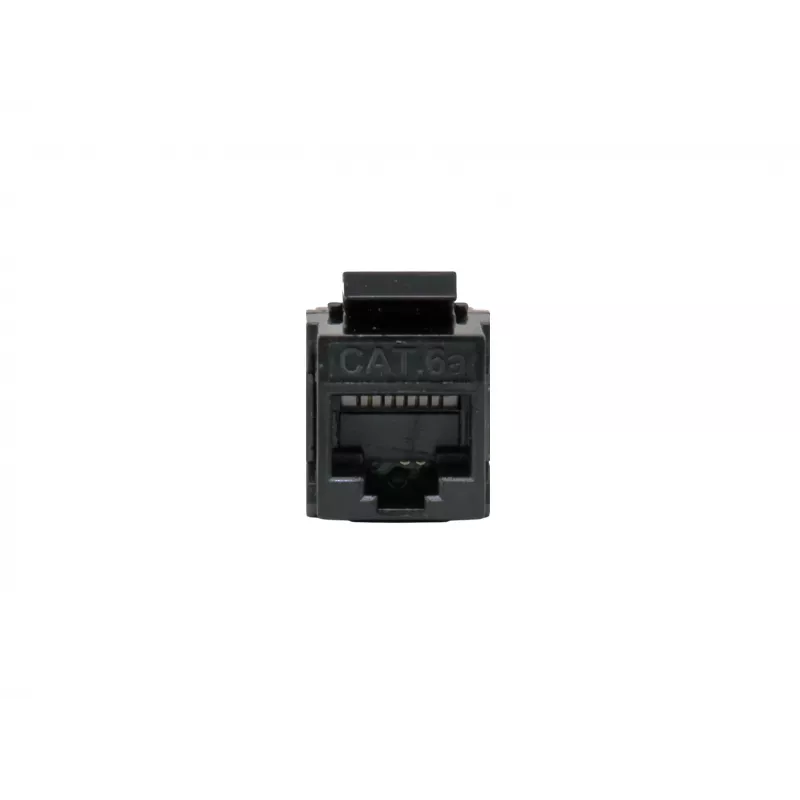 Keystone inline coupler EQUIP Cat.6A unshielded, RJ-45, lame construction, Must, 8 pcs