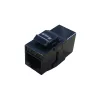 Keystone inline coupler EQUIP Cat.6A unshielded, RJ-45, lame construction, Must, 8 pcs