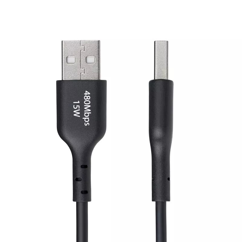 StarTech.com 3 jala (1 m) USB-A kuni USB-C laadimiskaabel, laadimine ja sünkroonimine, 3 A, USB 2.0, TPE-kest - must USB-laadimisjuhe