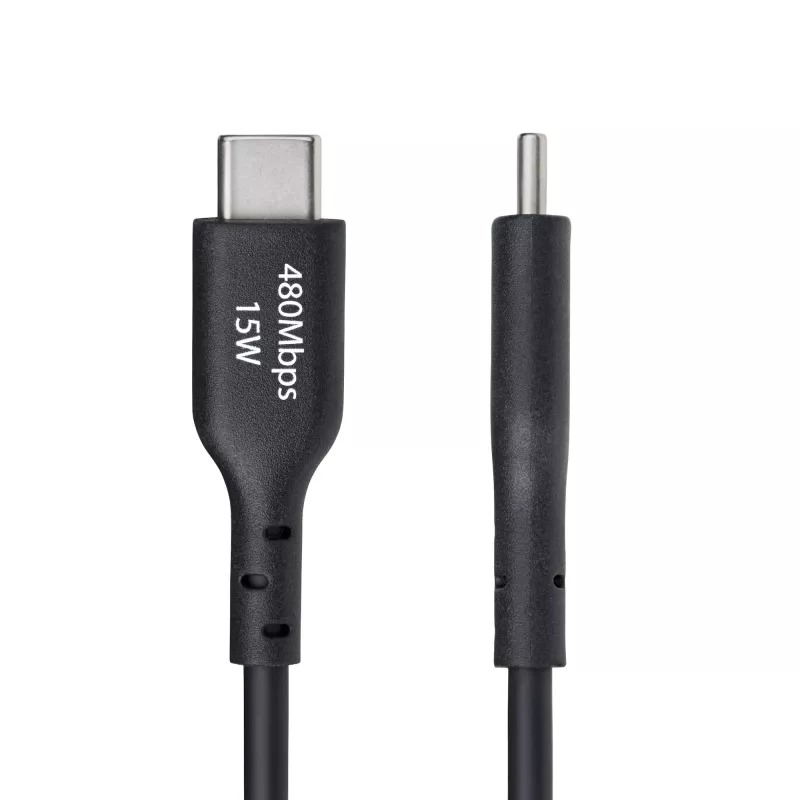 StarTech.com 3 jala (1 m) USB-A kuni USB-C laadimiskaabel, laadimine ja sünkroonimine, 3 A, USB 2.0, TPE-kest - must USB-laadimisjuhe