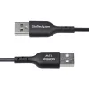 StarTech.com 3 jala (1 m) USB-A kuni USB-C laadimiskaabel, laadimine ja sünkroonimine, 3 A, USB 2.0, TPE-kest - must USB-laadimisjuhe