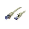 Võrgukaabel VALUE 21.99.0859 RJ-45 Cat6a 0,15 m Hall