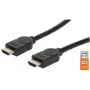 HDMI-kaabel Ethernetiga Manhattan HDMM1MP 1m isane-isanele must