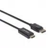 Manhattan DisplayPort 1.1 to HDMI kaabel, 1080p@60Hz, 1m, Male to Male, DP With Latch, Must, Not Bi-Directional, Three Year Warranty