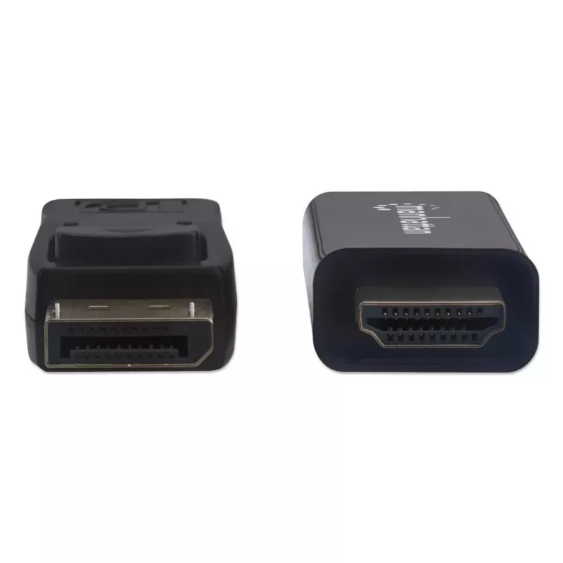 Manhattan DisplayPort 1.2 to HDMI kaabel, 4K@60Hz, 1.8m, Male to Male, DP With Latch, Must, Not Bi-Directional, Three Year Warranty, Equivalent to 6F-DP-HDMI-4K60-HDR (except 20cm shorter)