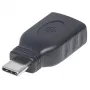 Manhattan USB-C USB-A-adapter, isane emasele, 5 Gbps (USB 3.2 Gen1 ehk USB 3.0), SuperSpeed USB, must, eluaegne garantii, võrdväärne USB31CAADG-ga