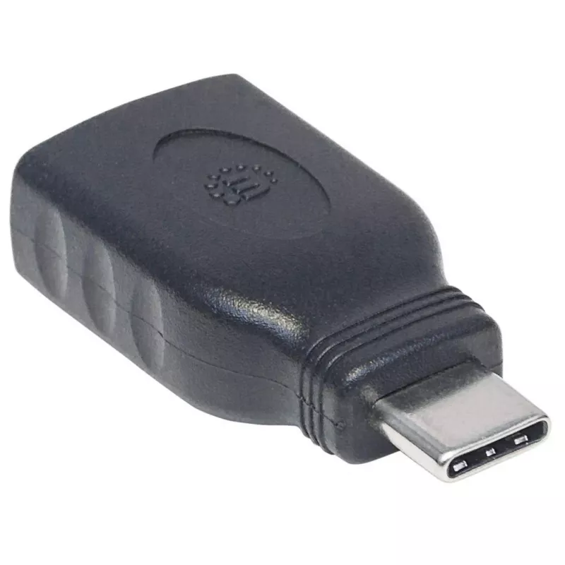 Manhattan USB-C USB-A-adapter, isane emasele, 5 Gbps (USB 3.2 Gen1 ehk USB 3.0), SuperSpeed USB, must, eluaegne garantii, võrdväärne USB31CAADG-ga