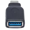 Manhattan USB-C USB-A-adapter, isane emasele, 5 Gbps (USB 3.2 Gen1 ehk USB 3.0), SuperSpeed USB, must, eluaegne garantii, võrdväärne USB31CAADG-ga