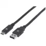 USB-C–USB-A kaabel Manhattan 354974 2 m isane–isane