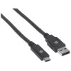 USB-C–USB-A kaabel Manhattan 354974 2 m isane–isane