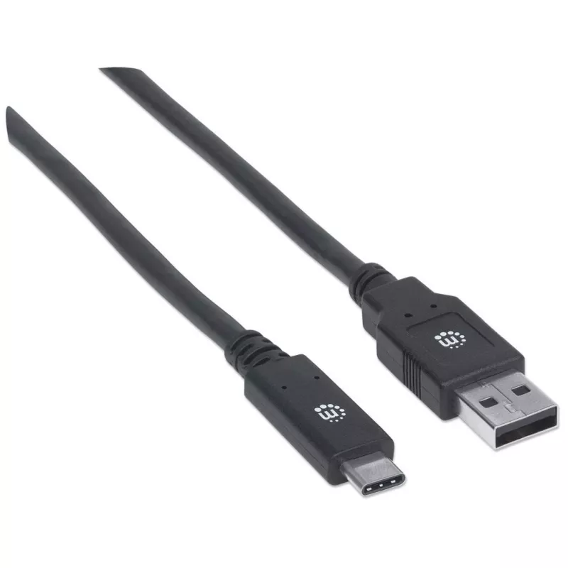 USB-C–USB-A kaabel Manhattan 354974 2 m isane–isane