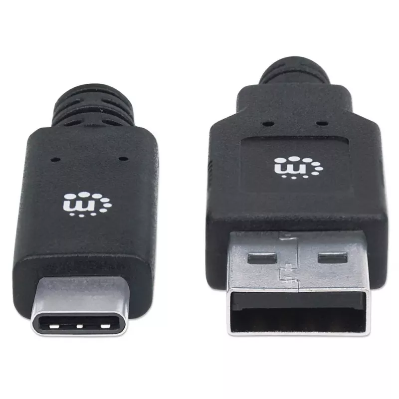 USB-C–USB-A kaabel Manhattan 354974 2 m isane–isane