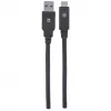 USB-C–USB-A kaabel Manhattan 354974 2 m isane–isane