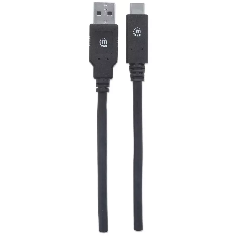 USB-C–USB-A kaabel Manhattan 354974 2 m isane–isane