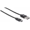 Manhattan USB-C–USB-A kaabel, 3 m, isane-isane, 480 Mbit/s (USB 2.0), Hi-Speed USB, must, eluaegne garantii