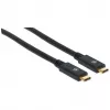 USB-C-kaabel Manhattan USB315CC2M 2m isane-isasele Must