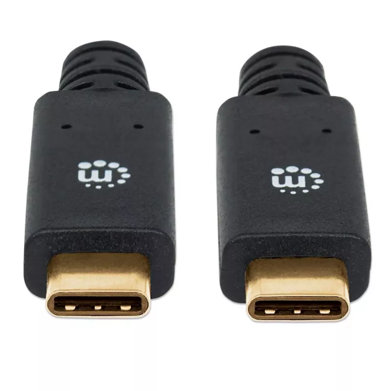 USB-C-kaabel Manhattan USB315CC2M 2m isane-isasele Must