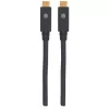 USB-C-kaabel Manhattan USB315CC2M 2m isane-isasele Must