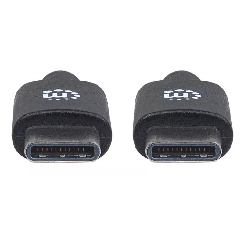 Manhattan USB-C–USB-C kaabel, 2 m, isane-isane, must, 480 Mbit/s (USB 2.0), 3 A, Hi-Speed USB, eluaegne garantii, võrdväärne USB2CC2M-ga