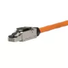 Võrgukaabel LogiLink MP0040 RJ-45 pistik 1m Must Metallic
