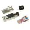 Võrgukaabel LogiLink MP0040 RJ-45 pistik 1m Must Metallic