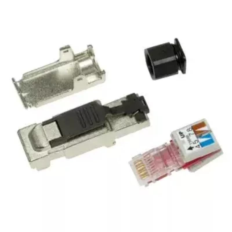 Võrgukaabel LogiLink MP0040 RJ-45 pistik 1m Must Metallic