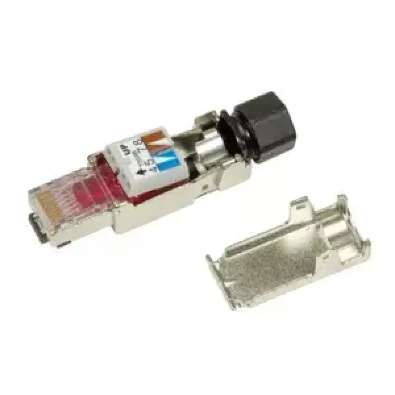 Võrgukaabel LogiLink MP0040 RJ-45 pistik 1m Must Metallic