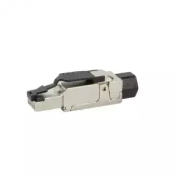 Võrgukaabel LogiLink MP0040 RJ-45 pistik 1m Must Metallic