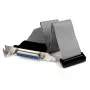 StarTech.com madalprofiiliga 16-tolline paralleelpordi pistikukaabel adapter koos kronsteiniga – DB25 (F) IDC26-le
