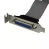 StarTech.com madalprofiiliga 16-tolline paralleelpordi pistikukaabel adapter koos kronsteiniga – DB25 (F) IDC26-le