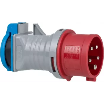 Toitepistiku adapter Brennenstuhl 1081690 230V 16A sinine hall punane