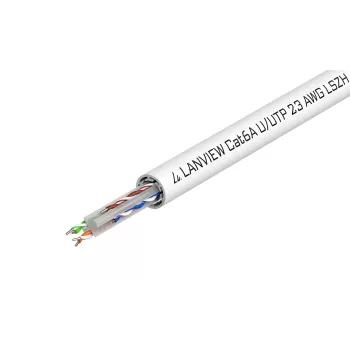 Lanview LVN122182 networking kaabel Valge 500 m Cat6a U/UTP (UTP)
