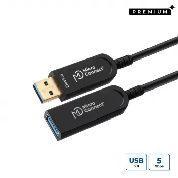 Microconnect MC-USB3.0AAF25AOP USB-kaabel USB 3.2 Gen 2 (3.1 Gen 2) 25 m USB A Must