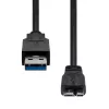 ProXtend USB-A 3.2 Gen 1 Micro B kaablile Must 0,5 m