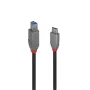 Lindy 1m USB 3.2 Type C to B kaabel, Anthra Line