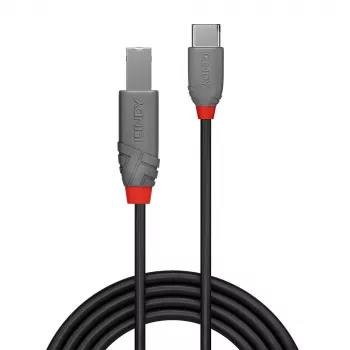 Lindy 1 m USB 2.0 C-tüüpi B-kaabel, Anthra Line