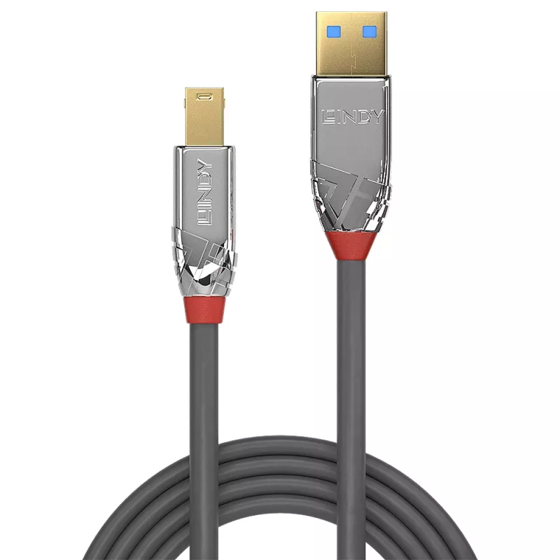 Lindy 5m USB 3.0 tüüp A kuni B kaabel, 5Gbps, Cromo Line