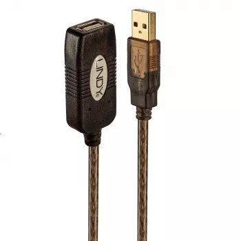 Lindy 20 m USB 2.0 aktiivpikendus, 20 m, 0,48 Gbit/s