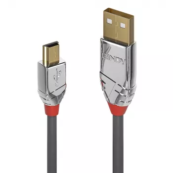 Lindy 3 m USB 2.0 tüüp A kuni Mini-B kaabel, Cromo Line