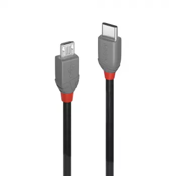 Lindy 1m USB 2.0 Type C to Micro-B kaabel, Anthra Line