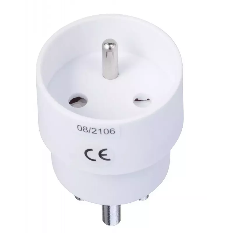 Microconnect GRUPADK toitepistiku adapter tüüp K (DK) tüüp E (FR) Valge