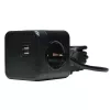 Microconnect GRUCUBE2USB-B3 pikendusjuhe 3 m 3 vahelduvvoolu pistikupesa(t) Siseruumidesse Must