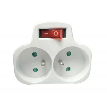 Pistik lüliti MicroConnect MC-PLUGOOEU1+2FRW EL tüüp