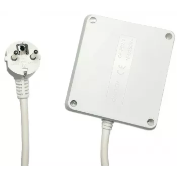 Microconnect MC-PSSQUARE040150FRW pikendusjuhe 1,5 m 4 vahelduvvoolu pistikupesa Siseruumides Valge
