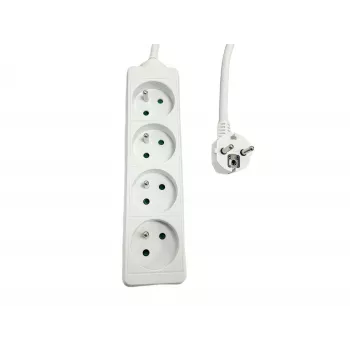 Pikendusjuhe MicroConnect MC-PS040150FRW — 4-kohaline, prantsuse tüüpi pistikupesad