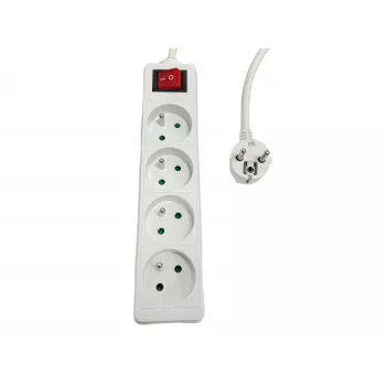 Pikendusjuhe MicroConnect MC-PSOO040500FRW — 4-kohaline individuaalsete sisse/välja lülititega